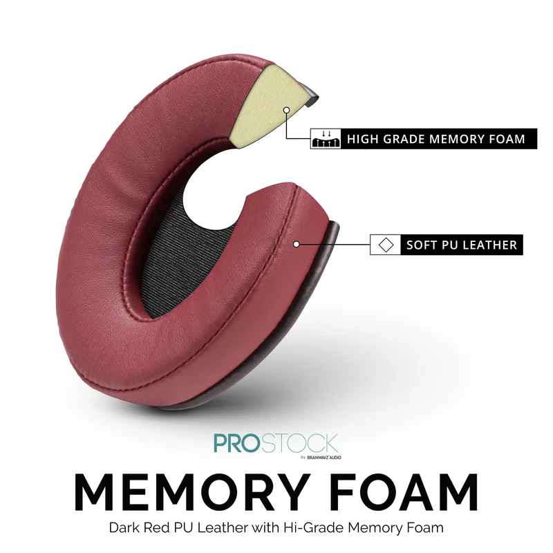 Pad Telinga Gantian ProStock ATH M50X & M Series - Bentuk Rekaan Tersuai dengan Busa Memori - PU