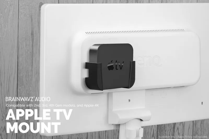 Apple TV 4K & HD selbstklebende Wand- & TV-Halterung – keine Schrauben oder Unordnung