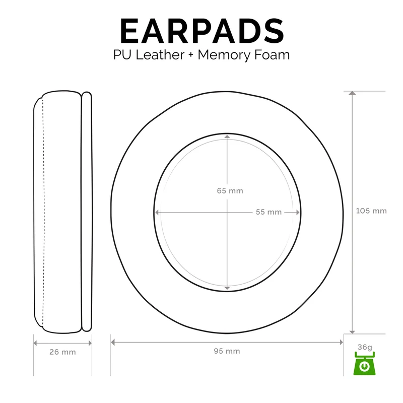 Pad Telinga Premium Ditingkatkan Penggantian Razer Kraken