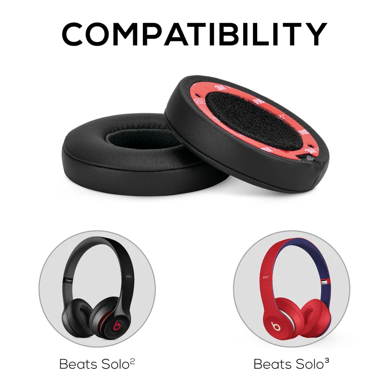 Pad Telinga Ganti Premium BEATS Solo untuk Fon Kepala