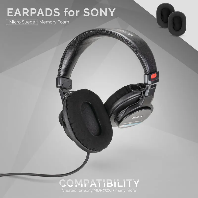 SONY MDR-7506 Ersatz-Premium-Ohrpolster - Micro Suede
