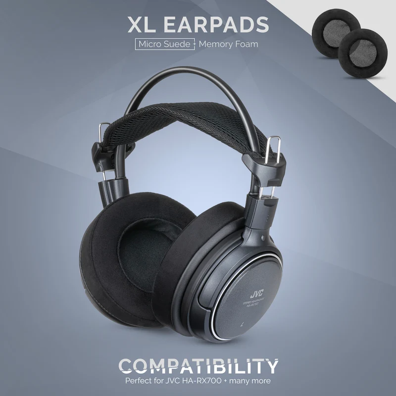 Kopfhörer Memory Foam Earpads - XL Größe - Micro Suede