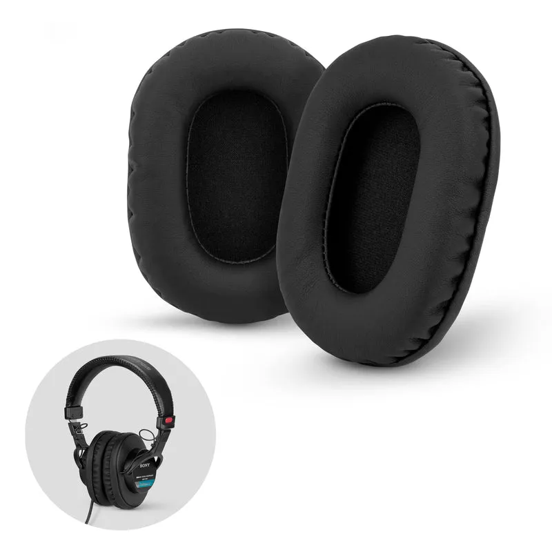 Pad Telinga Premium Gantian SONY MDR-7506 - Juga Sesuai untuk Fon Kepala (PU) V6, CD900ST