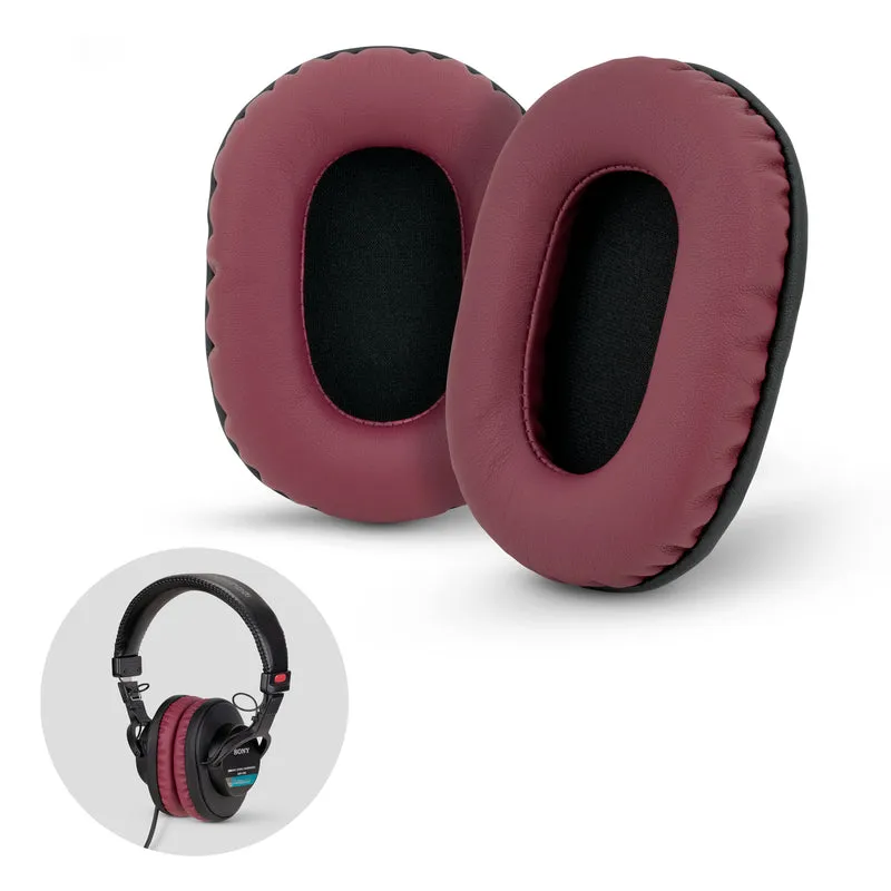 Pad Telinga Premium Gantian SONY MDR-7506 - Juga Sesuai untuk Fon Kepala (PU) V6, CD900ST
