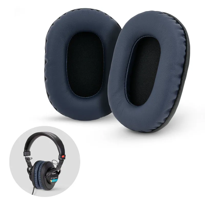 Pad Telinga Premium Gantian SONY MDR-7506 - Juga Sesuai untuk Fon Kepala (PU) V6, CD900ST