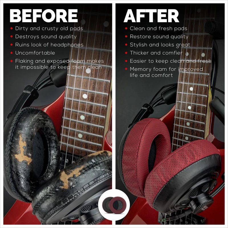 Kopfhörer Memory Foam Earpads - XL - Perforiert