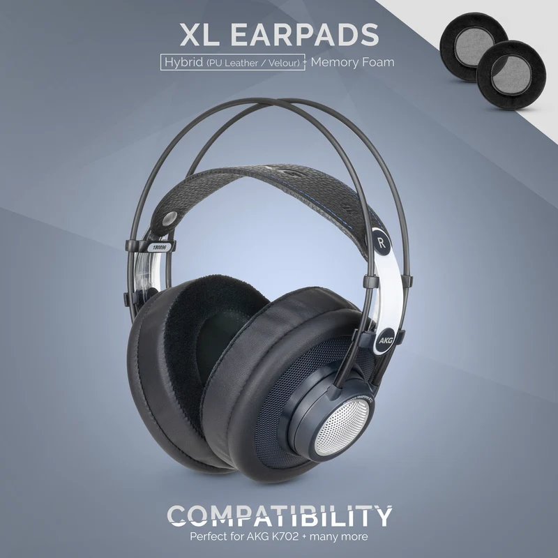 Kopfhörer Memory Foam Earpads - XL Größe - Hybrid