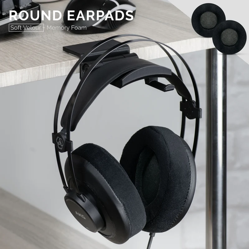 Kopfhörer Memory Foam Earpads - Rund - Velours