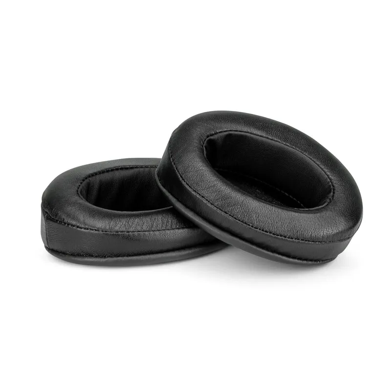 Abgewinkelte ovale Kopfhörer-Memory-Foam-Ohrpolster aus Schaffellleder
