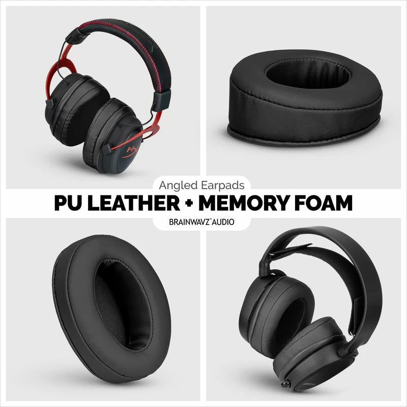 Abgewinkelte ovale Kopfhörer-Memory-Foam-Ohrpolster
