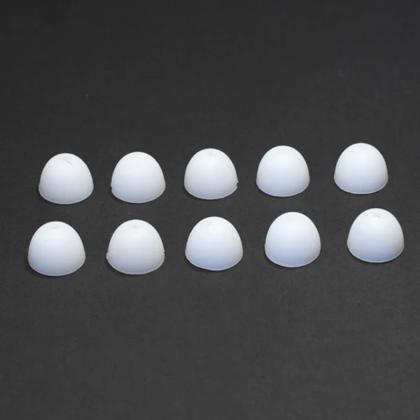 EARPAD SILICONE WHITE-10 PCS