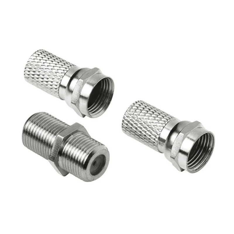 Hama 122459 SAT-Zuleitungsverlängerungs-Set, F-Stecker, 6,5