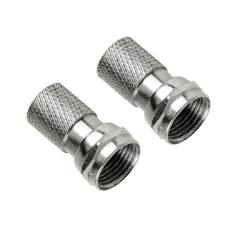 Hama 122460 Koaxialstecker 5,5mm F-Stecker, 2 Stück