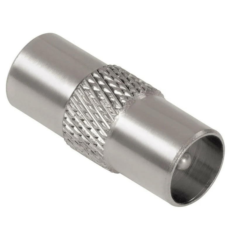 Hama KOAX-Adapter 2X STECKER für Antennenkabel, silber