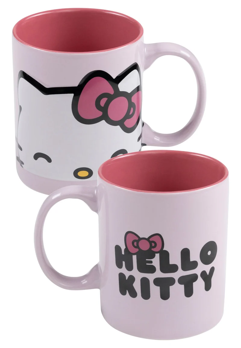 Hello Kitty 3D Tasse 320 ml – hellrosa, mikrowellenfest