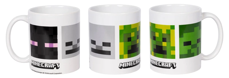 BrandStor Minecraft Creeper Keramiktasse 325 ml, bunt