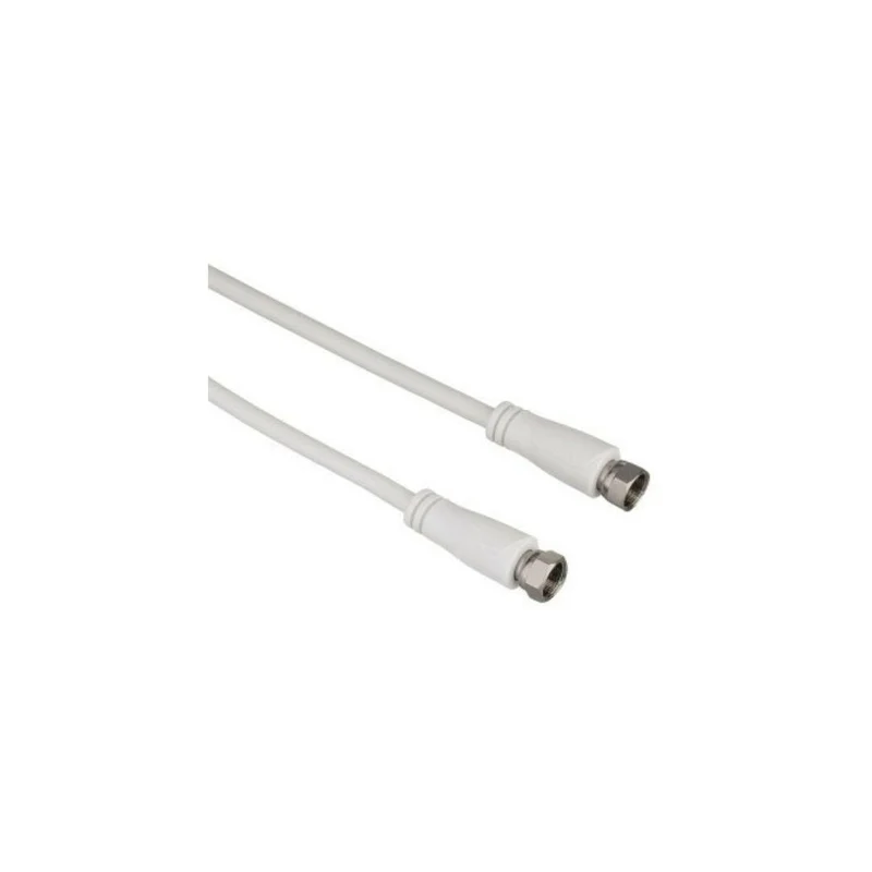 Hama SAT-Anschlusskabel 10m 75 Ohm weiß - F-Anschluss - 90