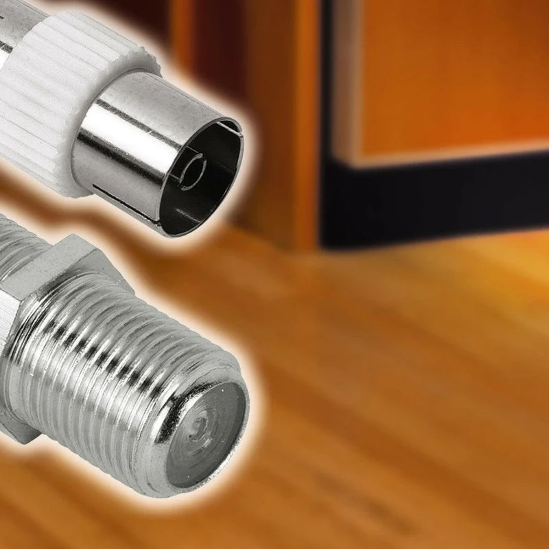 Hama 122484 Koaxialstecker Adapter für SAT-Receiver, voll