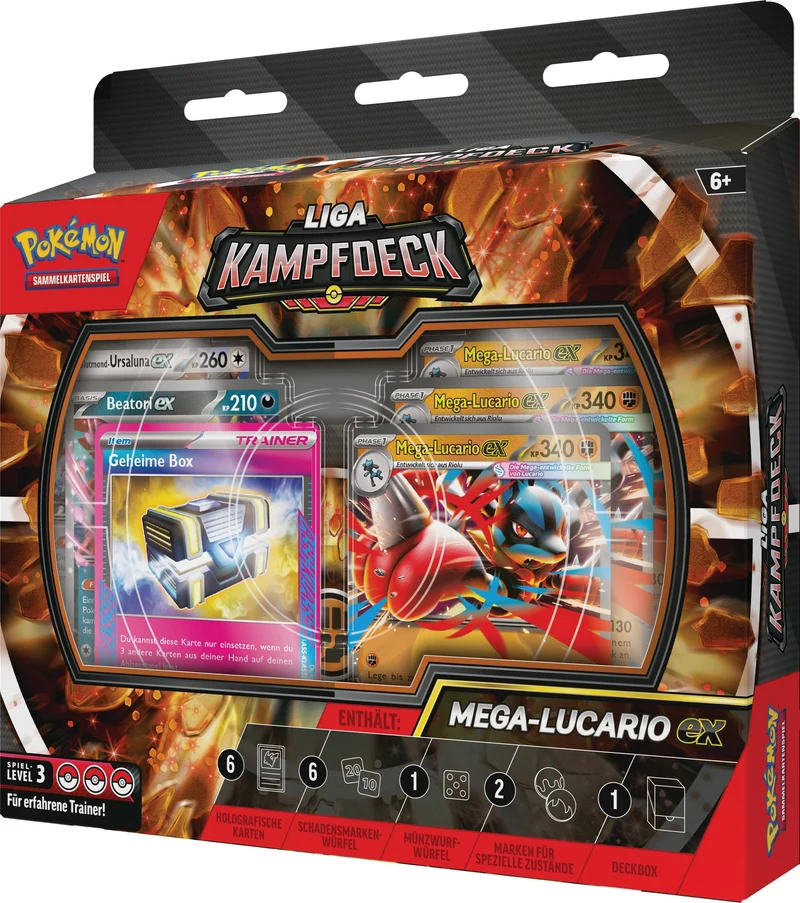 Pokémon Liga-Kampfdeck: Mega-Lucario-ex, 60-Karten