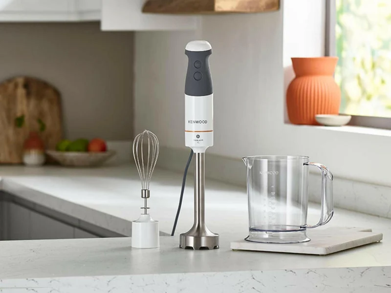 KENWOOD Stabmixer Triblade XL HBM40.002WH (850 Watt, Präzise Geschwindigkeitseinstellung, Turbofunktion)