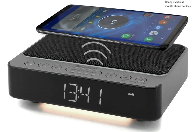 Soundmaster UR250AN DAB+ Radiowecker kabellos laden LEDs