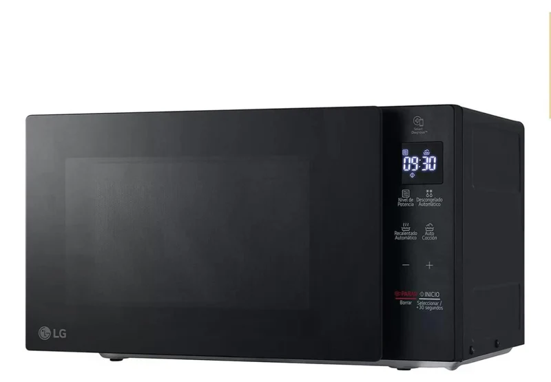 LG NeoChef™ Mikrowelle MS2032GAS 20 Liter 700 Watt Schwarz mit EasyClean™, Touchbedienung