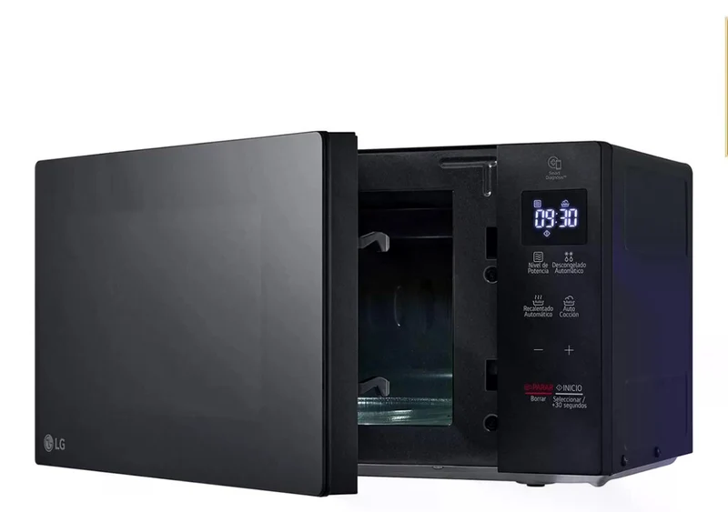 LG NeoChef™ Mikrowelle MS2032GAS 20 Liter 700 Watt Schwarz mit EasyClean™, Touchbedienung