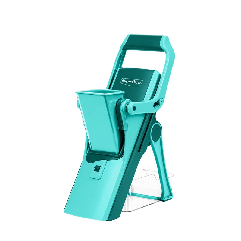 Nicer Dicer MANDO 12-tlg. Multifunktionshobel mit 6 Schneideinsätzen, Auffangschale, Fingerschutz