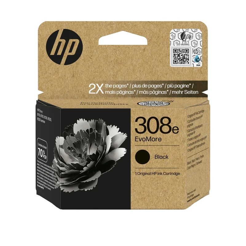 HP 308e EvoMore Schwarz Original Druckerpatrone 320 Seiten