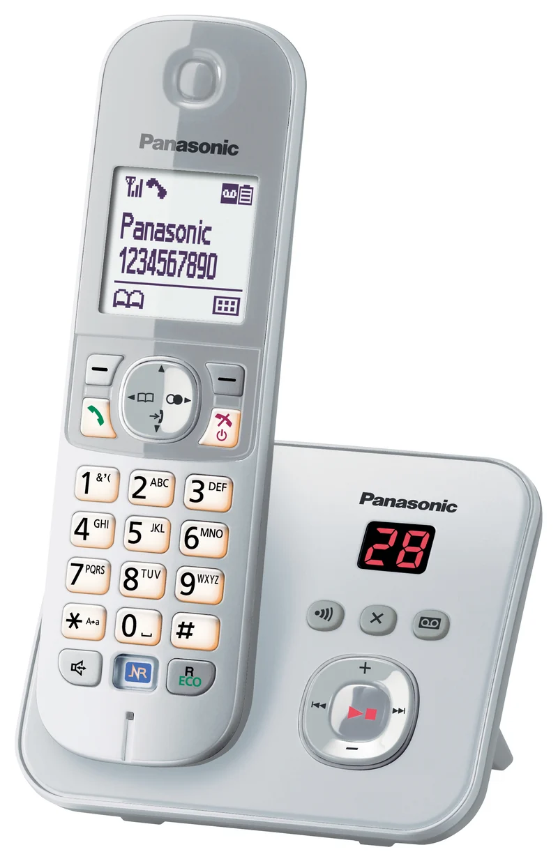 Panasonic KX-TG6821GS DECT Schnurlostelefon gebraucht, OVP, vollst. Zubehör