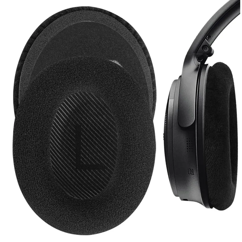 Bose QC45 Replacement Ear Pads – High-End Black Memory Foam