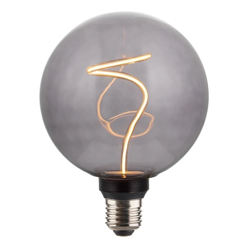 Hama LED-Filamentlampe E27 G125 smoke dimmbar