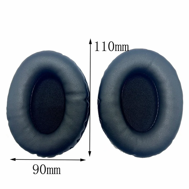 Universal 110x90mm Ear Pads – PU Leather Replacement Cushions