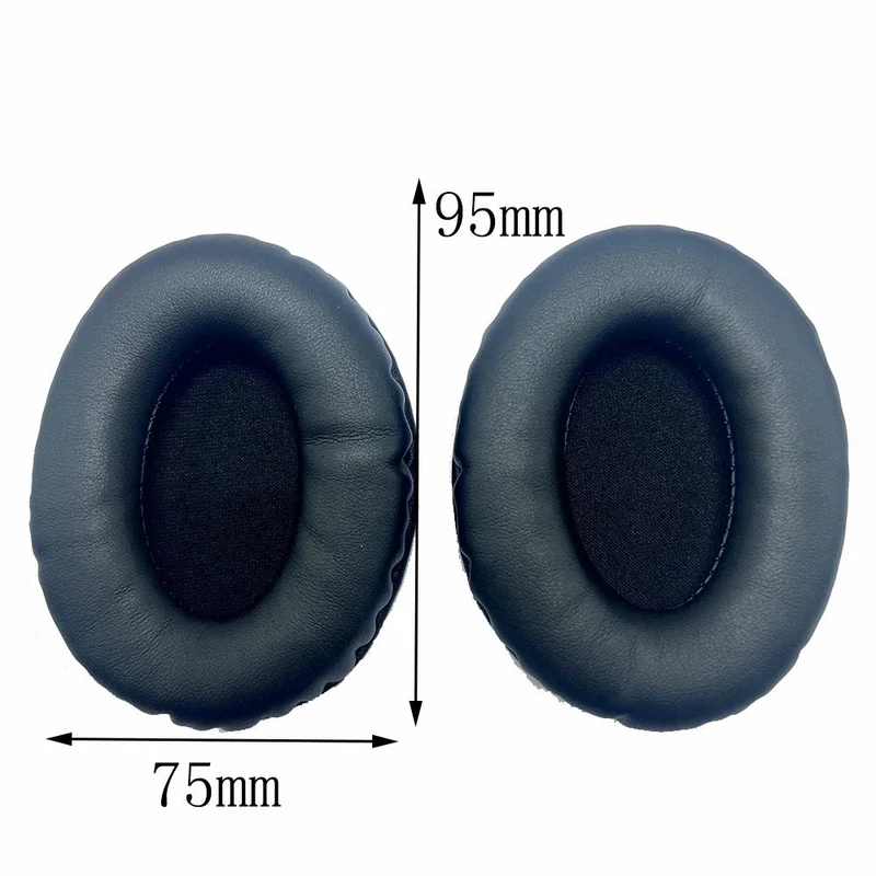 Universal 95x75mm Ear Pads – PU Leather Replacement Cushions