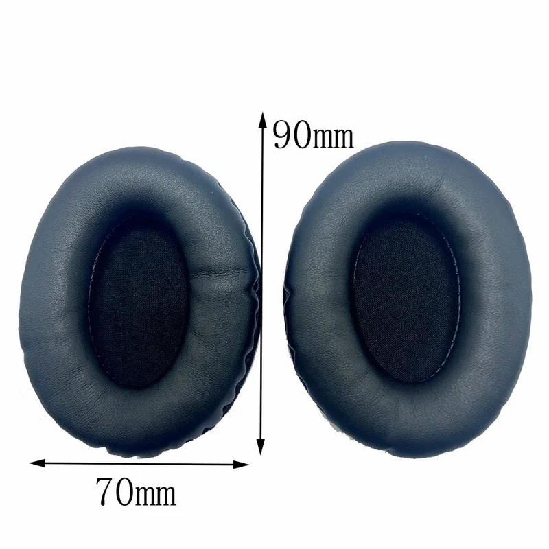 Universal 90x70mm Ear Pads – PU Leather Replacement Cushions
