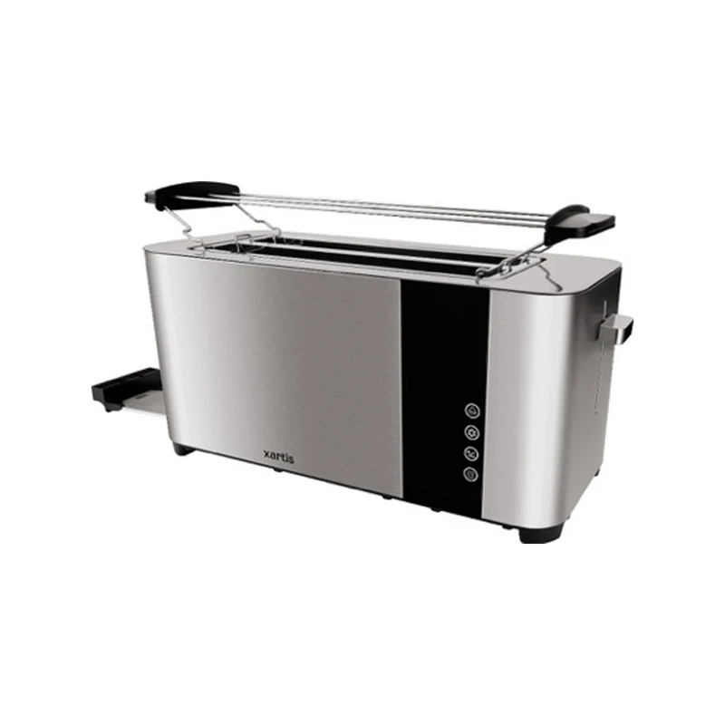 Xartis Toaster XK-TO 6010, 4-Scheiben, LCD, Edelstahl