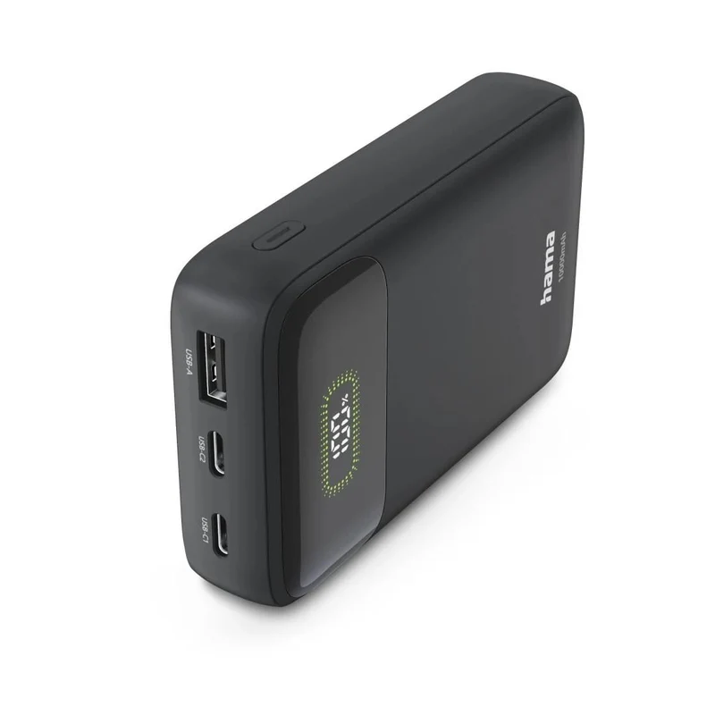 Hama PD10-W20 Powerbank 10000mAh Anthrazit Schnellladen