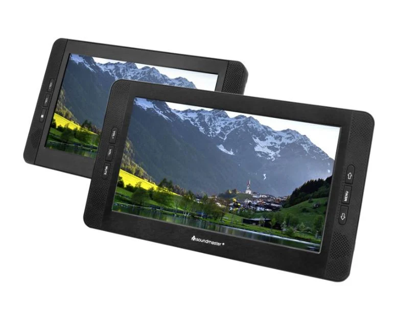 Soundmaster PDB1850SW Tragbarer DVD-Player 2 Monitore B-Ware gebraucht