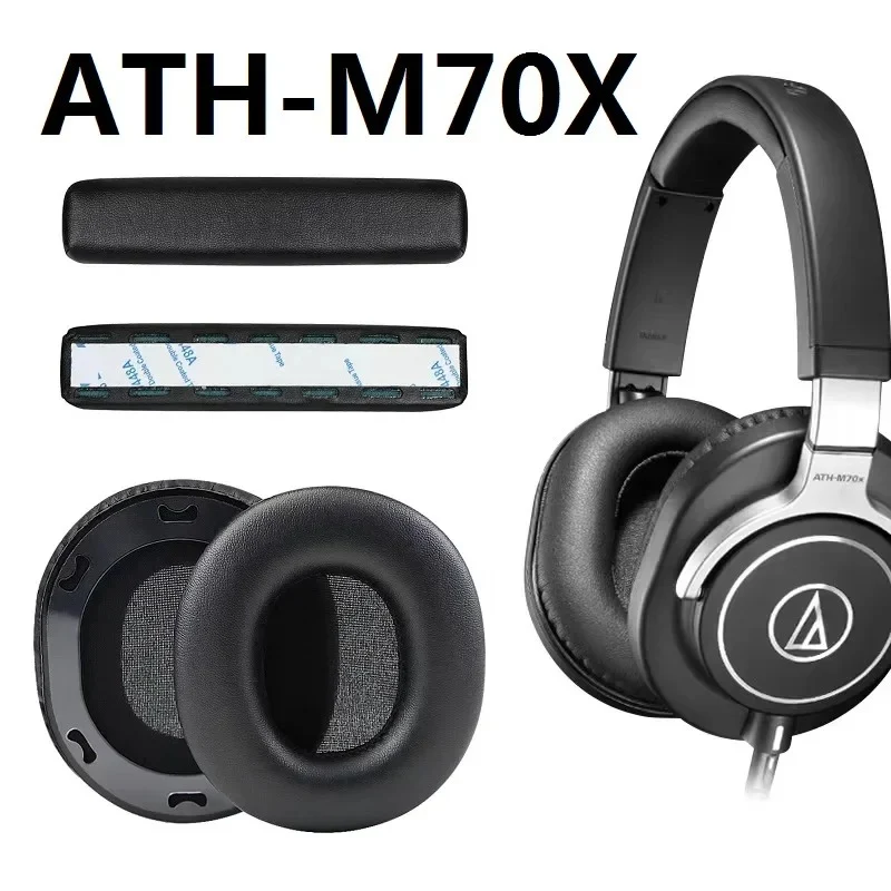 Audio-Technica ATH-M70X Ear Pads – Premium Black Replacement