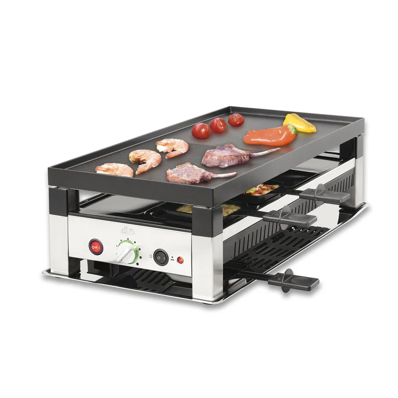Solis 5 in 1 Table Grill 791 Raclette für 8 Personen - Gebraucht, OVP komplett