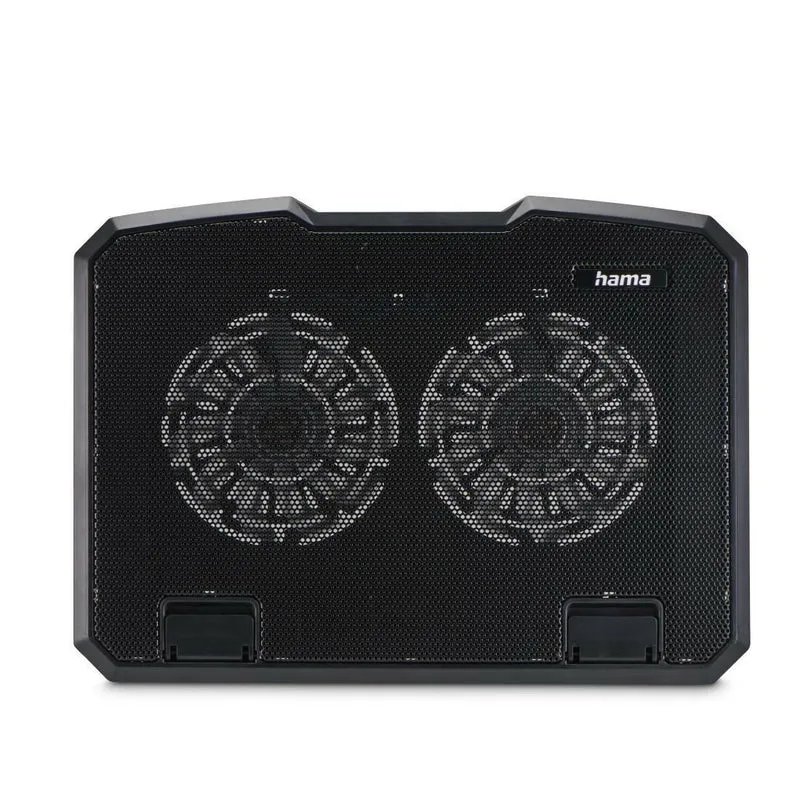 Hama Laptop-Kühler Black Metal, neigbar, 2