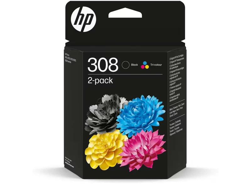HP 308 Tintenpatronen 2er-Pack Schwarz/Cyan/Magenta