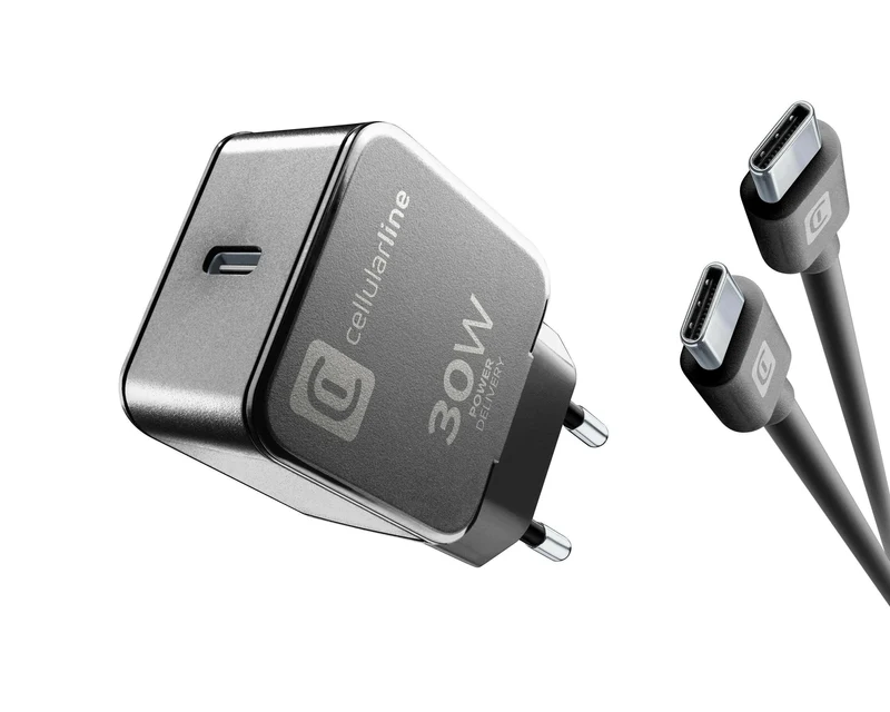 Cellularline ACHGOOKITC2CPD30WK Charger Kit USB-C 30W PD