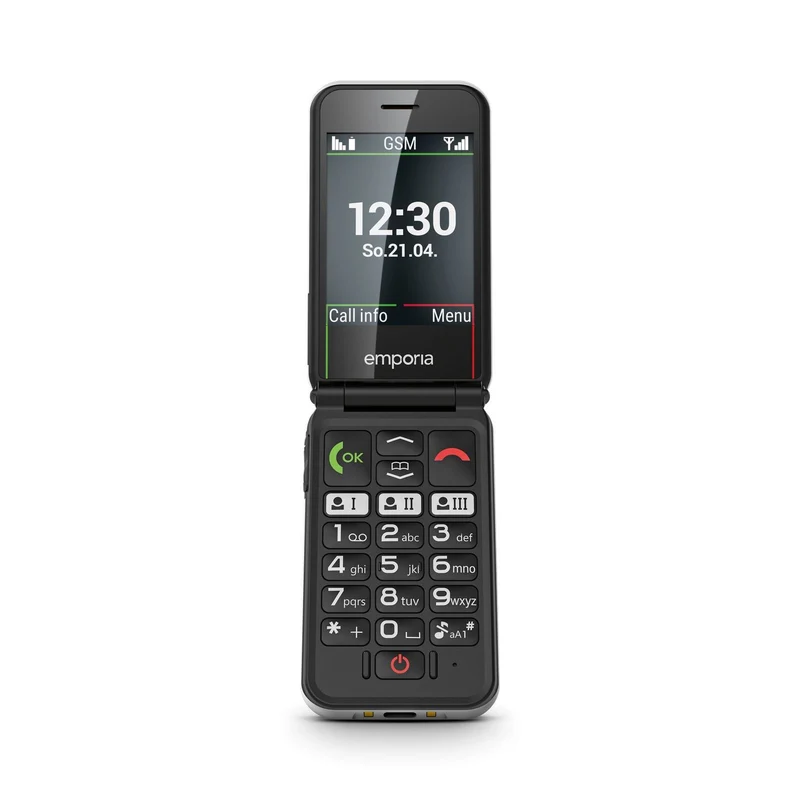Emporia SIMPLICITYglam 7,11 cm (2.8) 106 g Weiß Seniorentelefon
