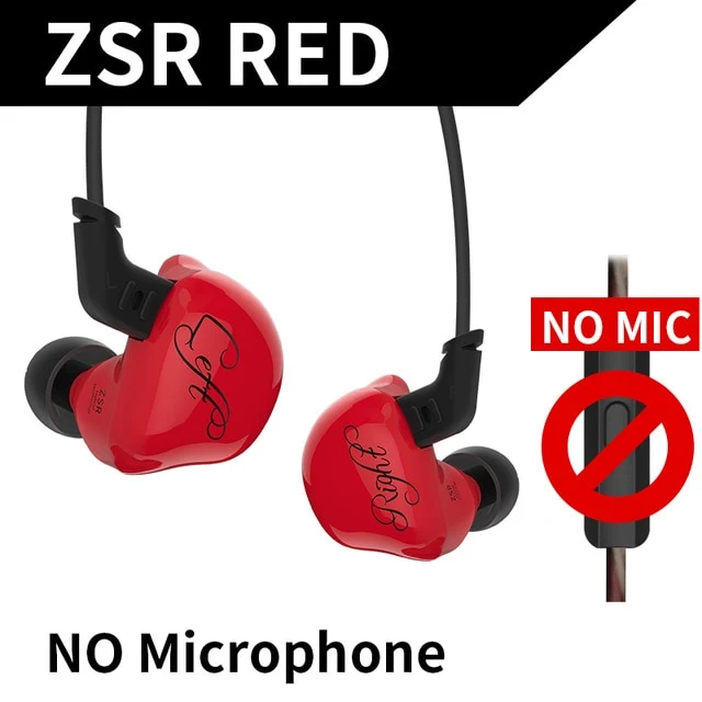 KZ ZSR Six Drivers In Ear Earphone Armature And Dynamic Hybrid Headset