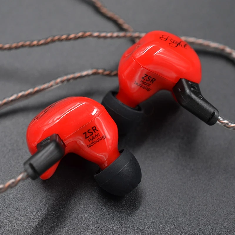 KZ ZSR Six Drivers In Ear Earphone Armature And Dynamic Hybrid Headset