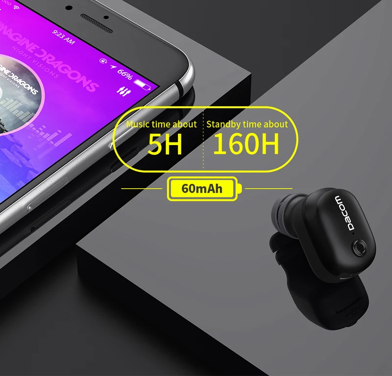 Dacom K8i Micro Mini Bluetooth Single Sport Wireless Earbuds