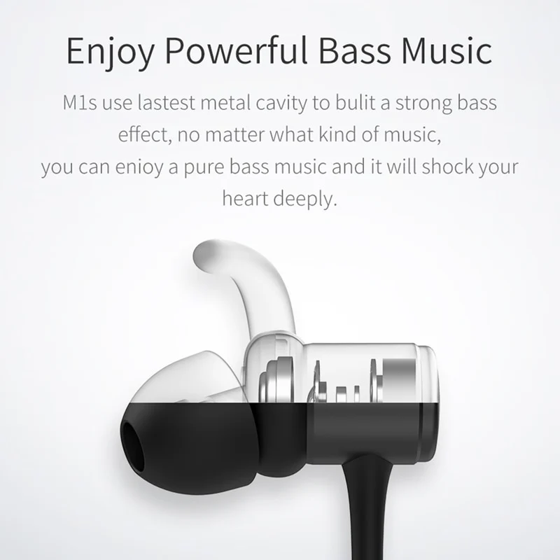 QCY M1S magnetic V4.2 chip Bluetooth headphone