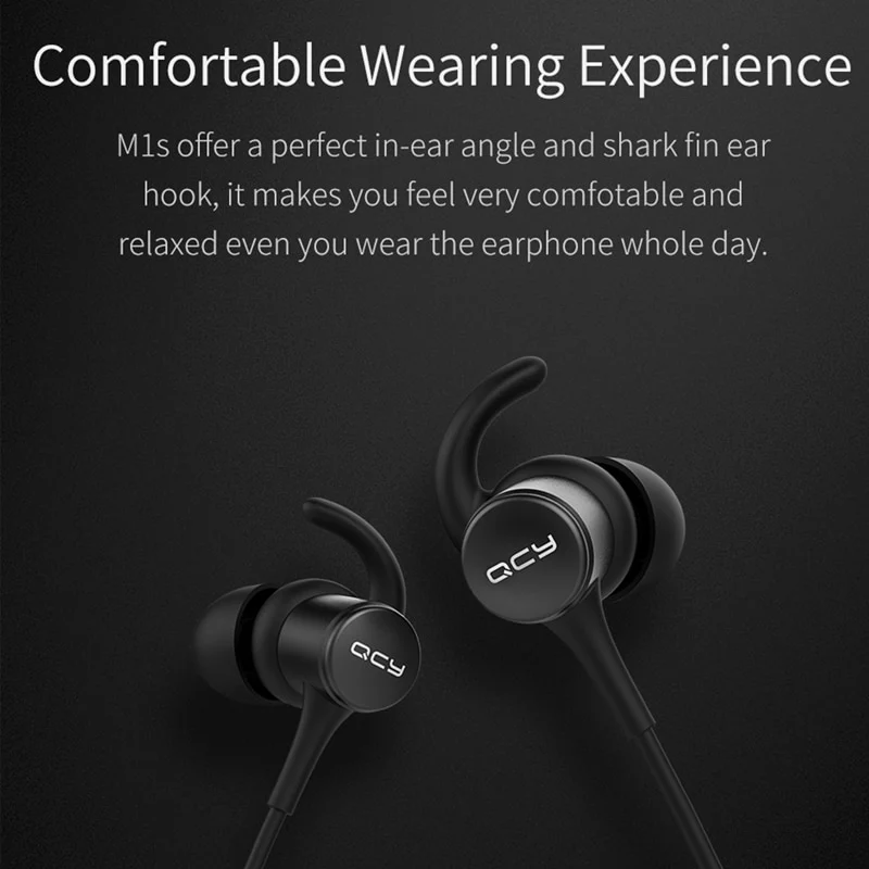QCY M1S magnetic V4.2 chip Bluetooth headphone