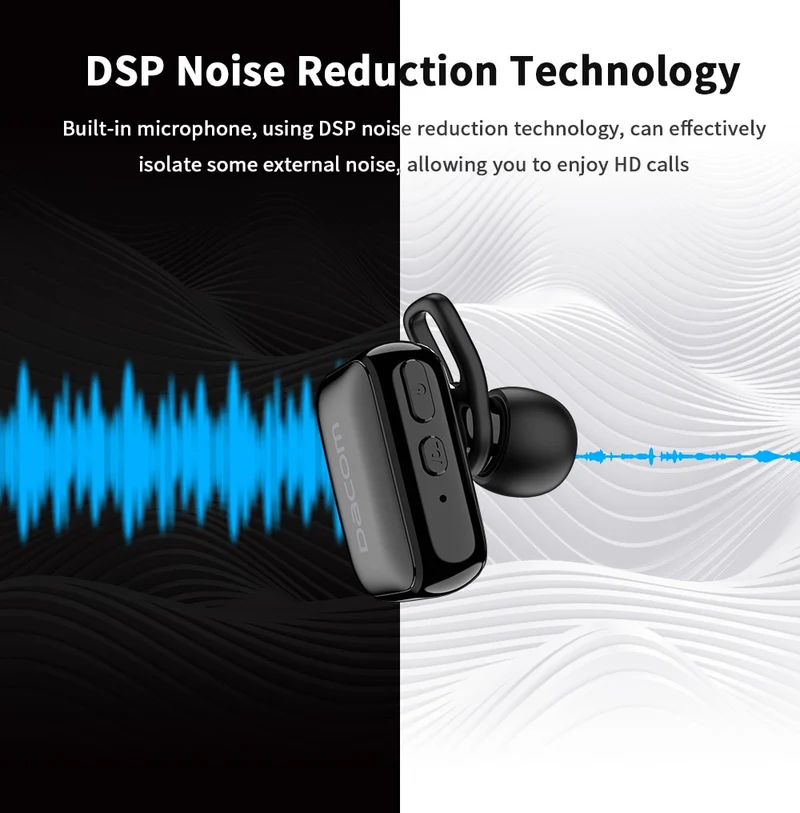DACOM GF8 TWS Mini Wireless Earphones with Microphone